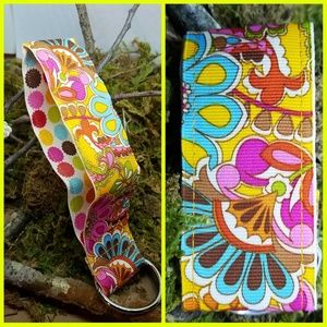 BUNDLE TO SAVE!  Yellow Floral Ribbon Keychain